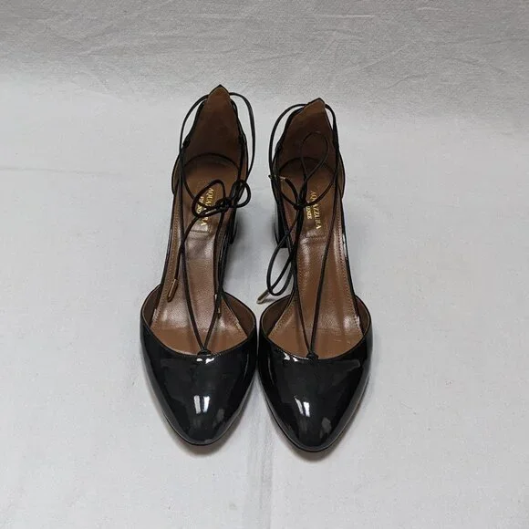 Aquazzura Black Patent Leather Heels - Picture 4 of 9